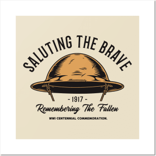 Saluting The Brave - WW1 1917 Tribute Posters and Art